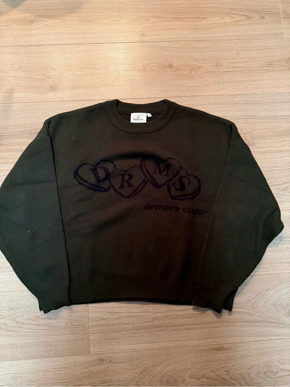 Black Logo Crewneck Sweater